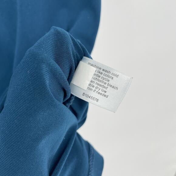 Lane Bryant Women's 2X 18/20 Teal Blue Faux Wrap Top Career Business Stretch - Picture 6 of 10